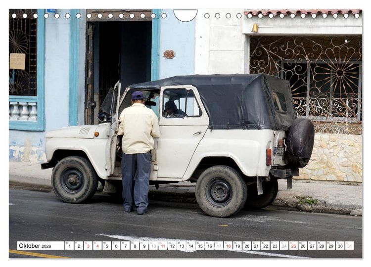 Produktbild: Sowjet-Legende - Der Gel&auml;ndewagen UAZ-469 in Kuba (Wandkalender 2026 DIN A4 quer), CALVENDO Monatskalender