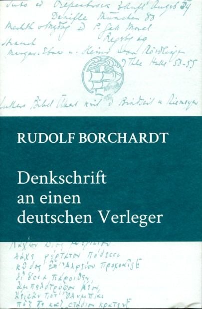 Produktbild: Denkschrift an einen deutschen Verleger