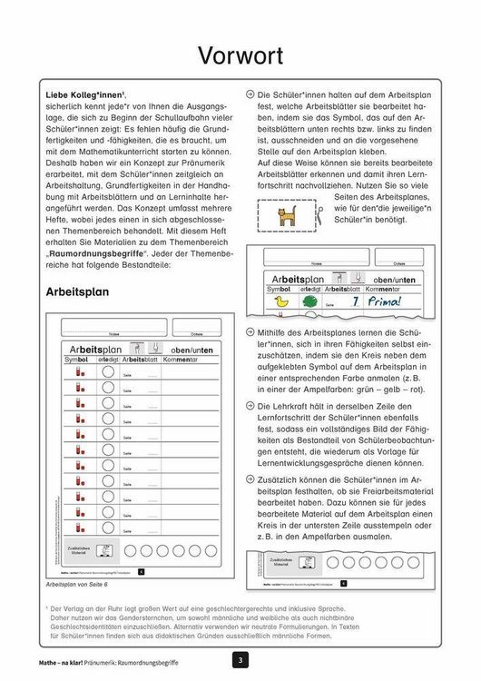 Produktbild: Mathe - na klar! Pr&auml;numerik: Raumordnungsbegriffe