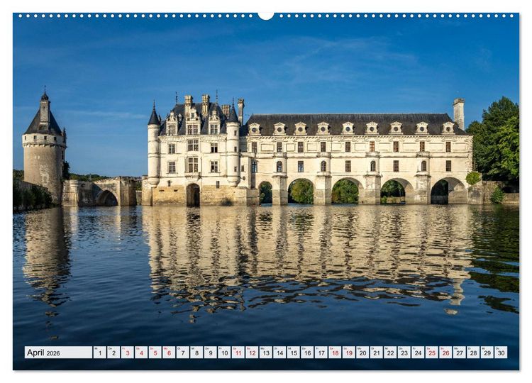 Produktbild: Die Schl&ouml;sser im Tal der Loire (hochwertiger Premium Wandkalender 2026 DIN A2 quer), Kunstdruck in Hochglanz