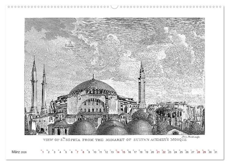 Produktbild: Istanbul - Hauptstadt des osmanischen Reiches seit 1453 (hochwertiger Premium Wandkalender 2026 DIN A2 quer), Kunstdruck in Hochglanz