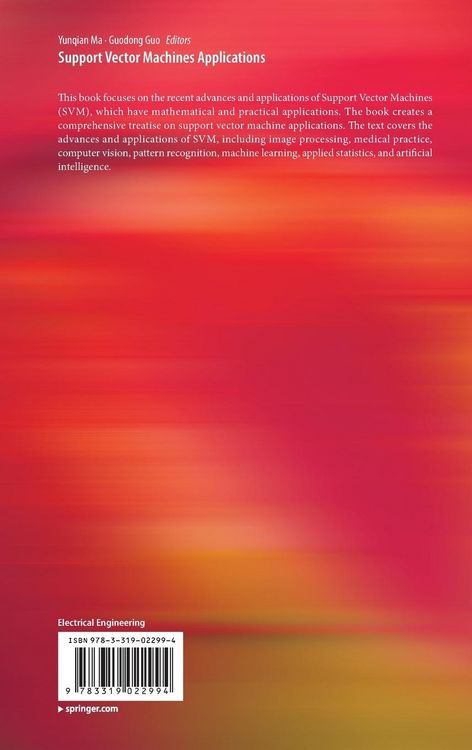 Produktbild: Support Vector Machines Applications