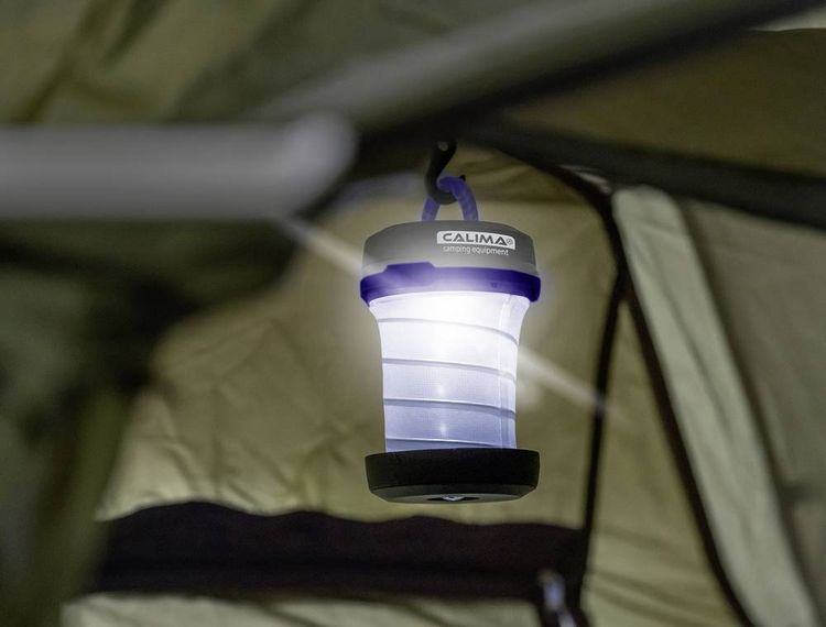 Produktbild: Calima 46001 Camping-Laterne batteriebetrieben 135g Schwarz-Blau
