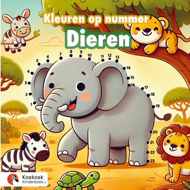 Produktbild: Kleuren op nummer: Dieren
