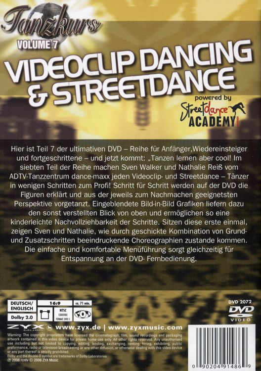 Produktbild: Tanzkurs Volume 7 - Videoclip Dancing & Streetdance