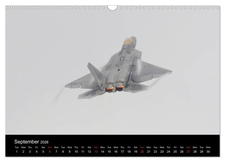 Produktbild: Lockheed Martin F-22A Raptor (Wall Calendar 2026 DIN A3 landscape), CALVENDO 12 Month Wall Calendar