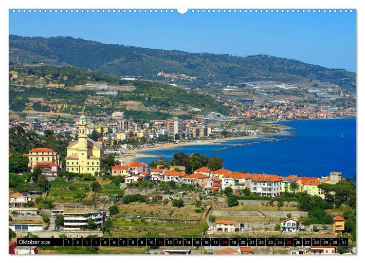 Produktbild: Riviera di Ponente (Wandkalender 2026 DIN A2 quer), CALVENDO Monatskalender
