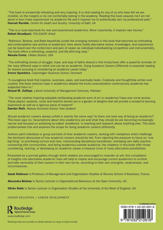 Produktbild: Doing Academic Careers Differently