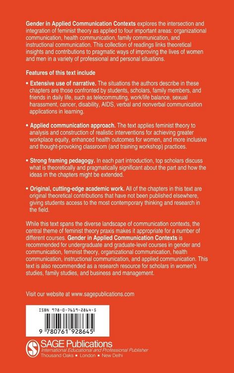 Produktbild: Gender in Applied Communication Contexts