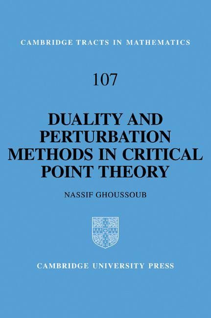 Produktbild: Duality and Perturbation Methods in Critical Point Theory