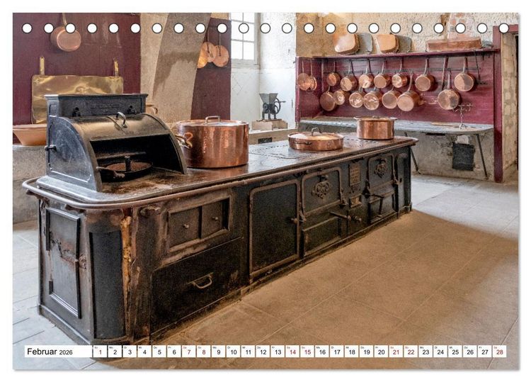 Produktbild: F&uuml;rstliche K&uuml;chen und Tafeln (Tischkalender 2026 DIN A5 quer), CALVENDO Monatskalender
