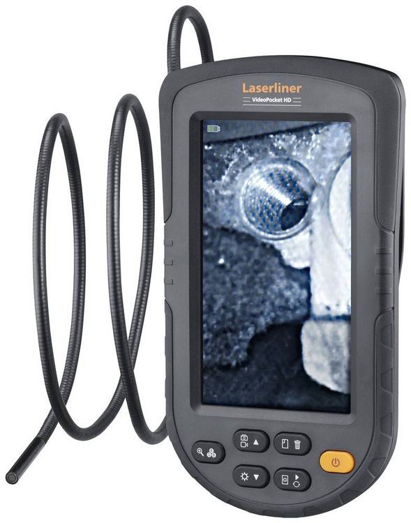 Produktbild: Videoinspektionssystem VideoPocket HD Kabel-L.1m Kamerakopf-D.5,2mm LASERLINER