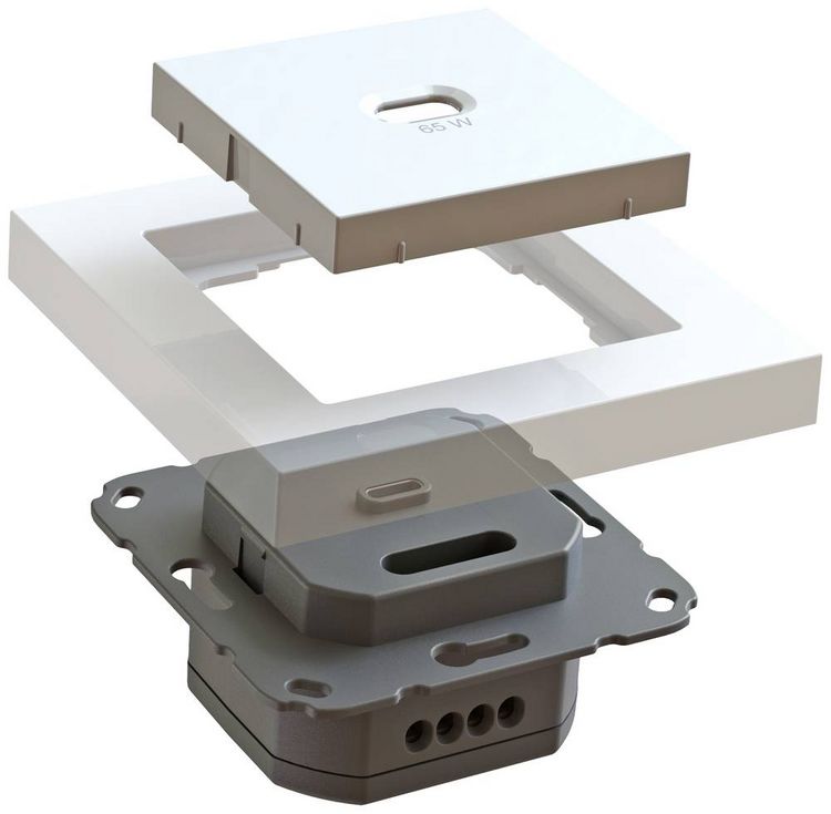 Produktbild: Ehmann 6560x0000 USB-Ladesteckdose Wei&szlig;