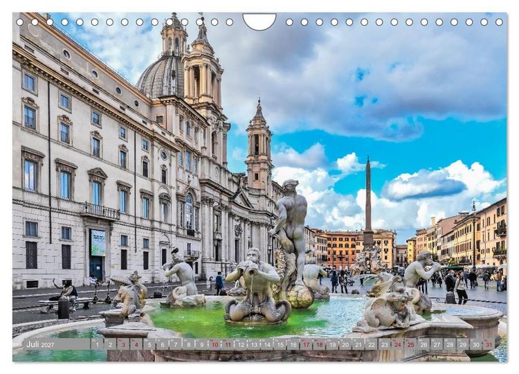 Produktbild: Rom - Ewige Stadt am Tiber (Wandkalender 2027 DIN A4 quer), CALVENDO Monatskalender