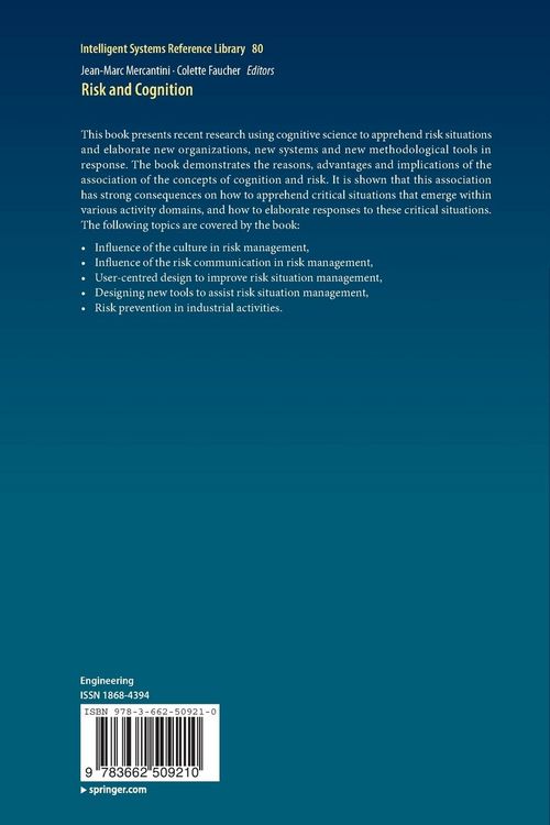 Produktbild: Risk and Cognition