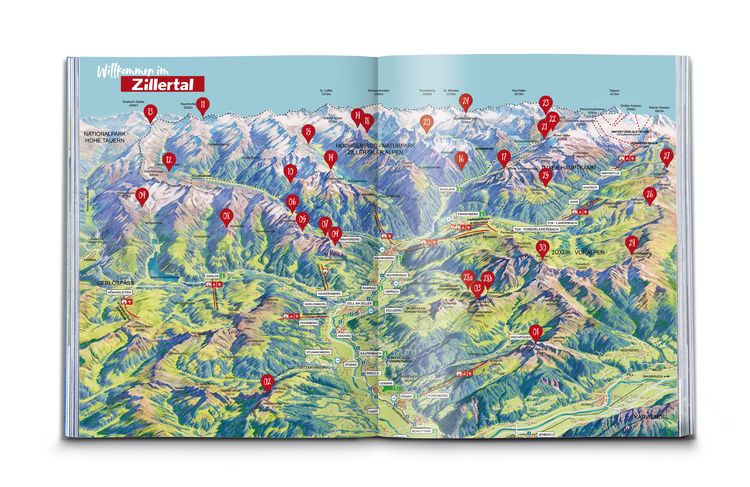 Produktbild: KOMPASS Bildband Bergmomente Zillertal