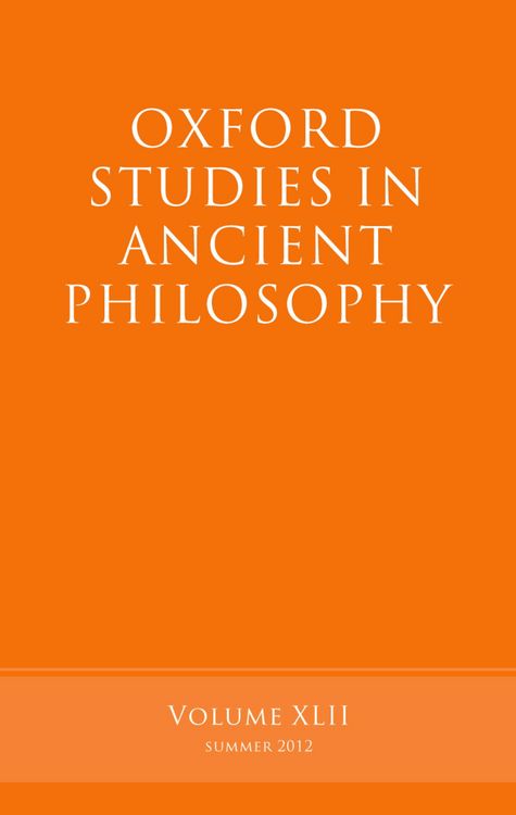 Produktbild: Oxford Studies in Ancient Philosophy, Volume 42