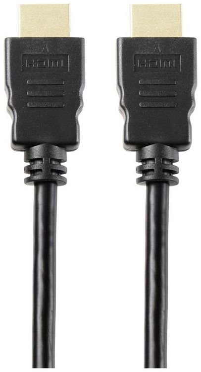 Produktbild: SpeaKa Professional HDMI Anschlusskabel HDMI-A Stecker, HDMI-A Stecker 0.50 m Schwarz SP-10481280 8K UHD, PVC-Mantel HDMI-Kabel