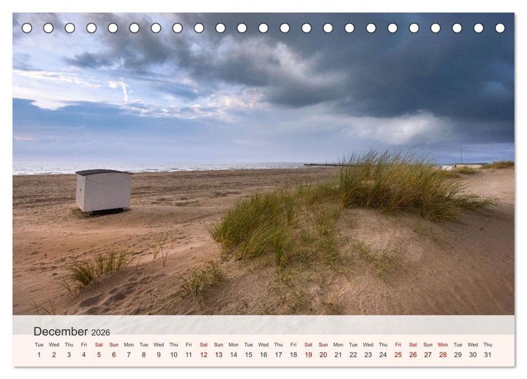 Produktbild: The Charm of Denmark's North Sea (Desk Calendar 2026 DIN A5 landscape), CALVENDO 12 Month DeskCalendar