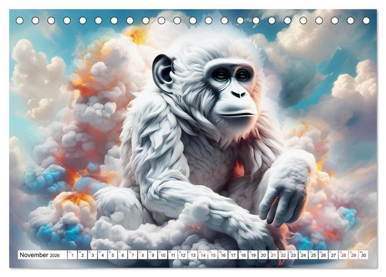 Produktbild: Wolkenkreaturen (Tischkalender 2026 DIN A5 quer), CALVENDO Monatskalender