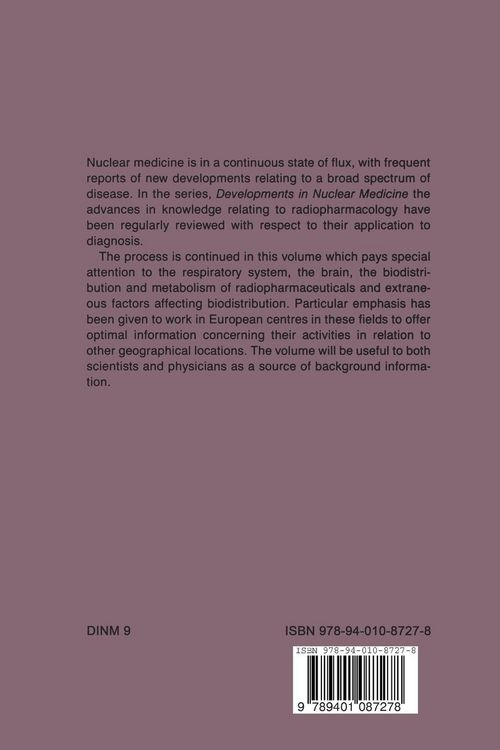 Produktbild: Progress in Radiopharmacology 1985
