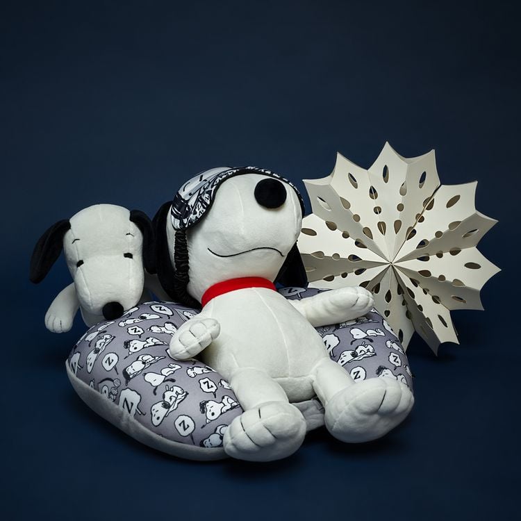 2-in-1 Reisekissen 'Sleepy Snoopy'