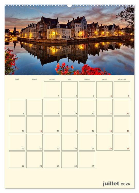 Produktbild: Comt&eacute; belge de Flandre (Calendrier mural 2026 DIN A2 horizontal), CALVENDO calendrier mensuel