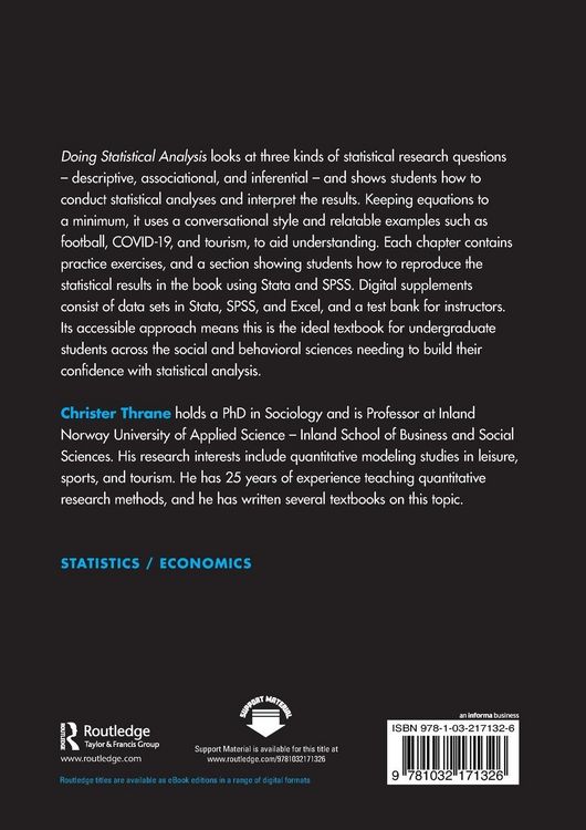 Produktbild: Doing Statistical Analysis