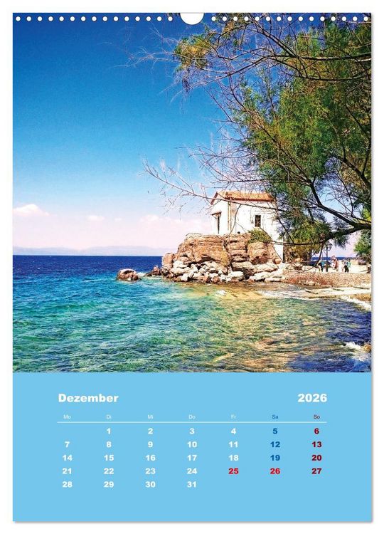 Produktbild: Entdecke die Sch&ouml;nheit der griechischen Insel Lesvos (Wandkalender 2026 DIN A3 hoch), CALVENDO Monatskalender