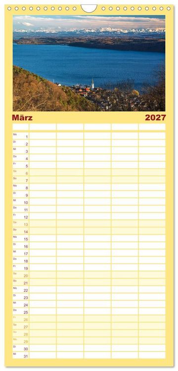 Produktbild: Familienplaner 2027 - Herbst rund um den Bodensee mit 5 Spalten (Wandkalender, 21 x 45 cm) CALVENDO