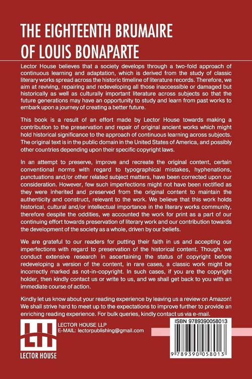 Produktbild: The Eighteenth Brumaire Of Louis Bonaparte