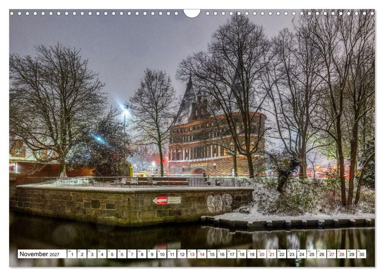Produktbild: L&uuml;beck &ndash; Poetische Ansichten (Wandkalender 2027 DIN A3 quer), CALVENDO Monatskalender