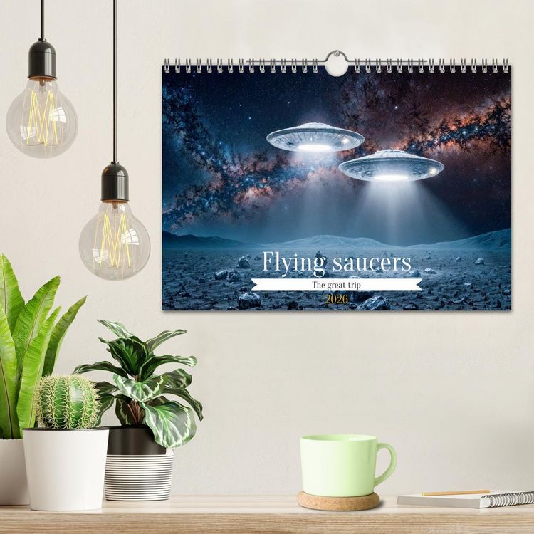 Produktbild: Flying saucers - The great journey (Wall Calendar 2026 DIN A4 landscape), CALVENDO 12 Month Wall Calendar