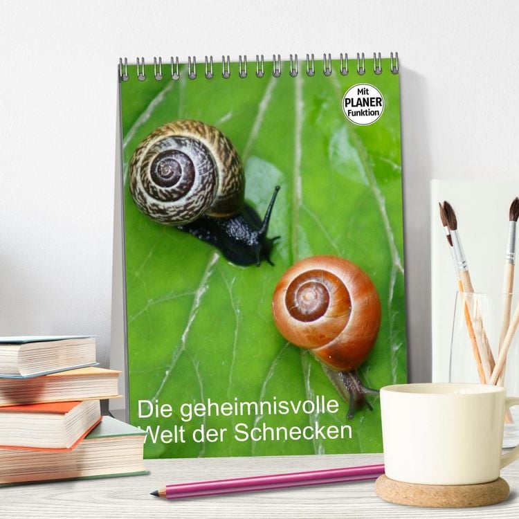 Produktbild: Die geheimnisvolle Welt der Schnecken (Tischkalender 2026 DIN A5 hoch), CALVENDO Monatskalender
