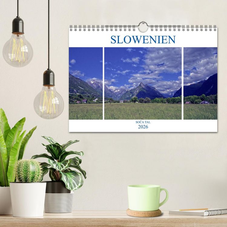 Produktbild: Slowenien - Soca Tal (Wandkalender 2026 DIN A4 quer), CALVENDO Monatskalender