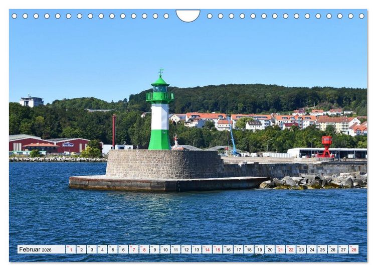 Produktbild: Sassnitz mit der Kreidek&uuml;ste (Wandkalender 2026 DIN A4 quer), CALVENDO Monatskalender