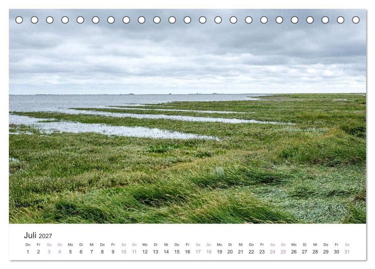 Produktbild: Hamburger Hallig - Der Weg ist das Ziel (Tischkalender 2027 DIN A5 quer), CALVENDO Monatskalender