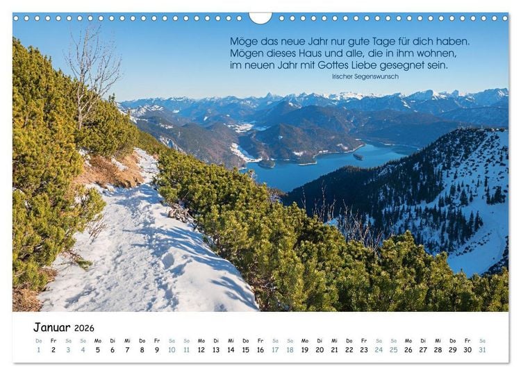 Produktbild: Christliche Bildpoesie 2026 (Wandkalender 2026 DIN A3 quer), CALVENDO Monatskalender