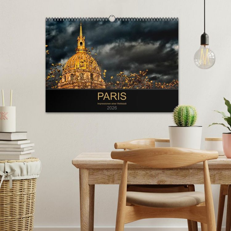 Produktbild: Paris - Impressionen einer Weltstadt (Wandkalender 2026 DIN A3 quer), CALVENDO Monatskalender