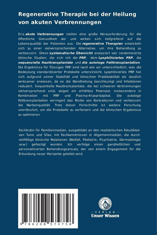 Produktbild: Regenerative Therapie bei der Heilung von akuten Verbrennungen