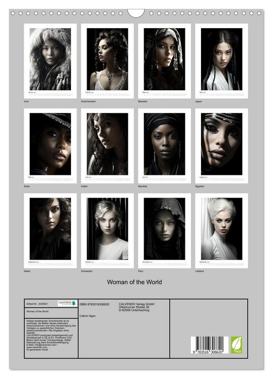 Produktbild: Woman of the World (Wandkalender 2026 DIN A3 hoch), CALVENDO Monatskalender