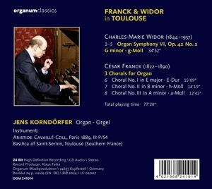 Produktbild: Franck & Widor in Toulouse