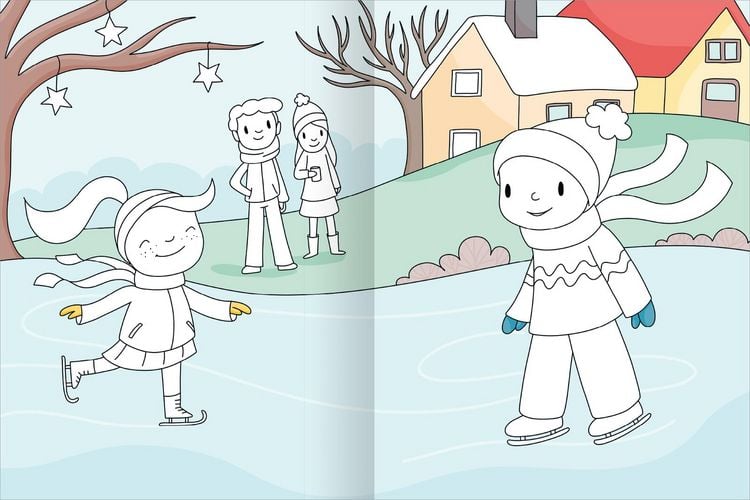 Produktbild: Mein gro&szlig;es buntes Malbuch &ndash; Winterzeit
