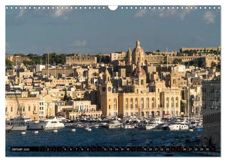 Produktbild: Valletta - Malta (Wandkalender 2026 DIN A3 quer), CALVENDO Monatskalender
