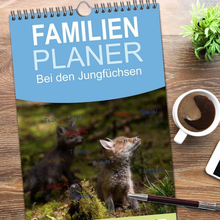Produktbild: Familienplaner 2026 - Bei den Jungf&uuml;chsen mit 5 Spalten (Wandkalender, 21 x 45 cm) CALVENDO