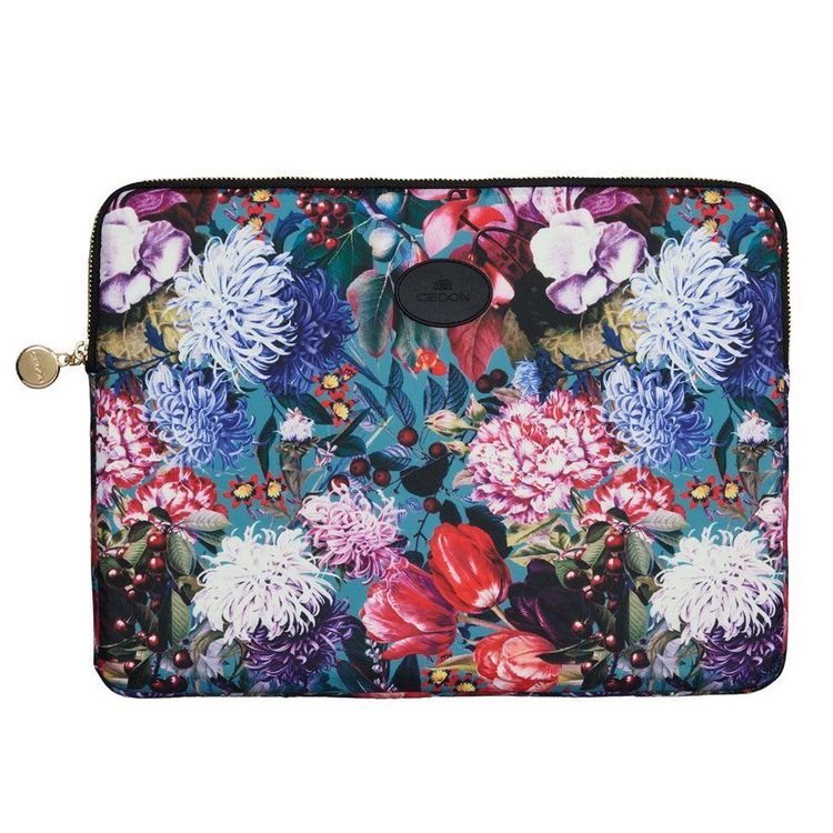 Produktbild: Easy Laptop Case Blumenbouquet petrol
