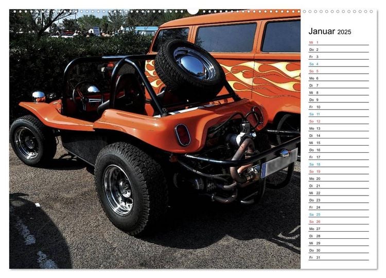 Produktbild: Buggys - die Kultautos der 80er (Wandkalender 2025 DIN A2 quer), CALVENDO Monatskalender