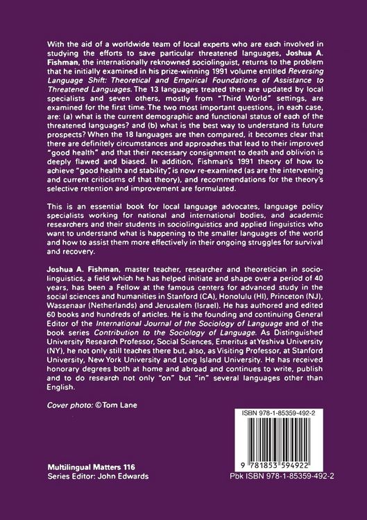Produktbild: Can Threatened Languages be Saved?