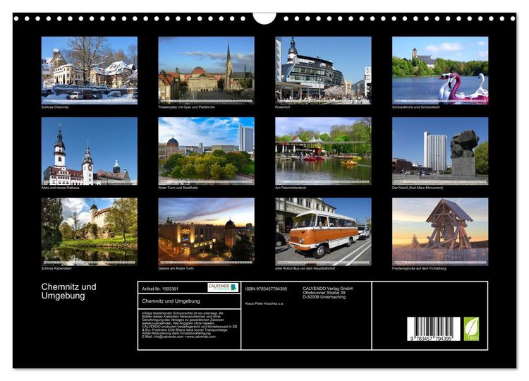Produktbild: Chemnitz und Umgebung (Wandkalender 2026 DIN A3 quer), CALVENDO Monatskalender