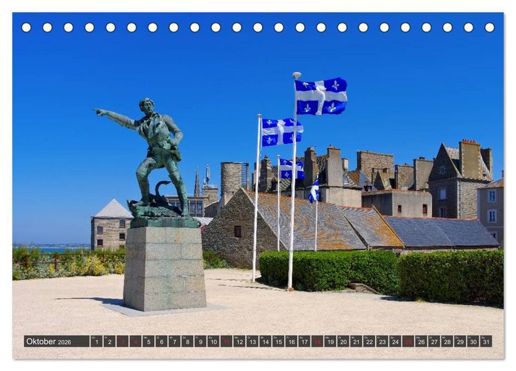 Produktbild: Saint Malo - Stadt der Korsaren (Tischkalender 2026 DIN A5 quer), CALVENDO Monatskalender